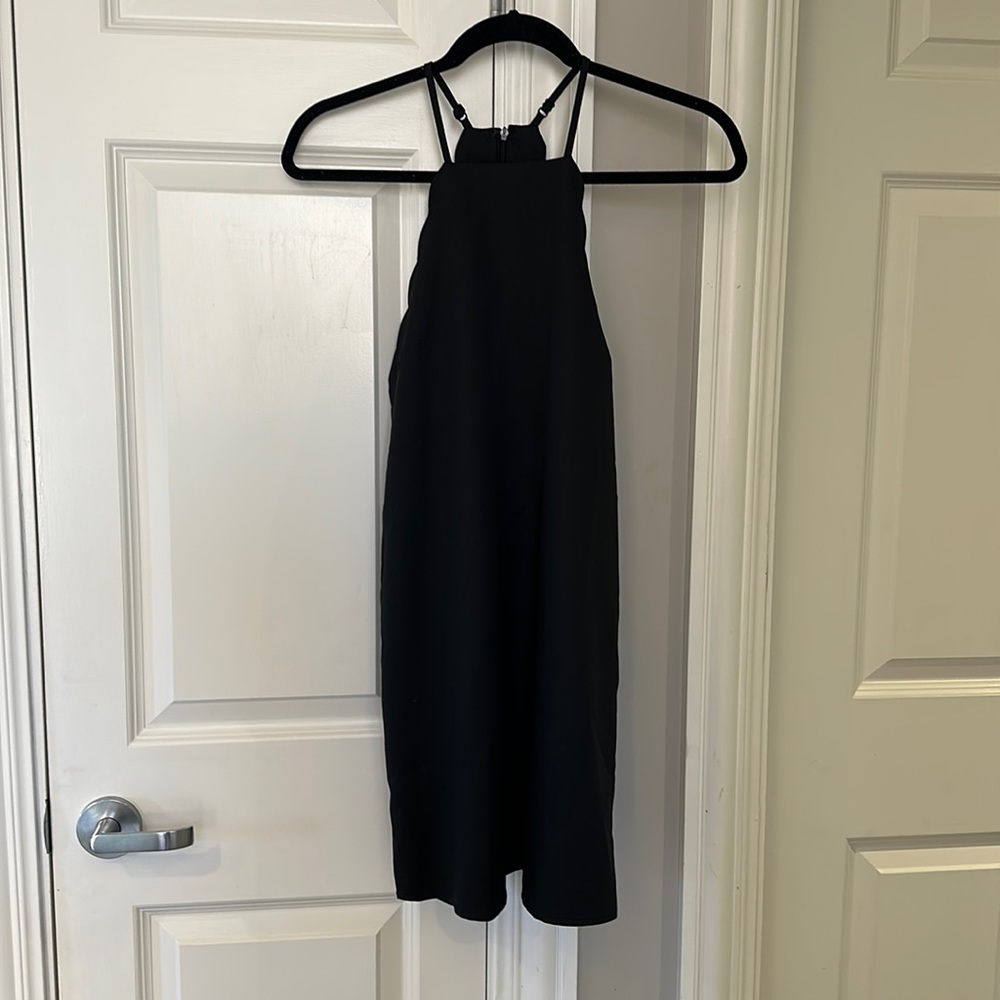 Lulus Endlessly Endearing scalloped edge halter dress.  Size XS